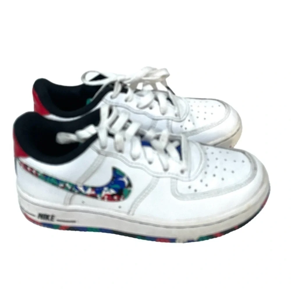 NIKE Air Force 1 Low Crayon White Multi sneakers size 12C
